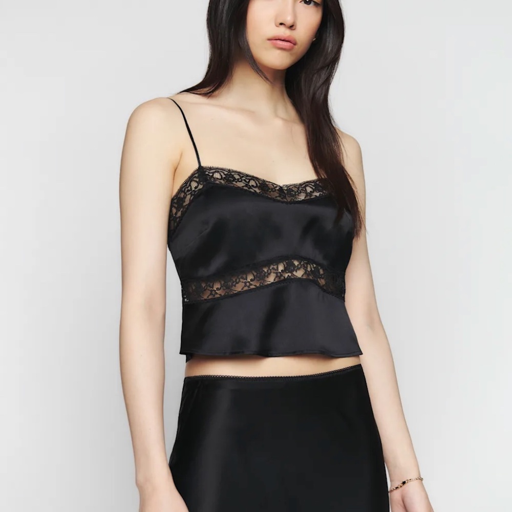 Reformation Lane Silk Top Size 2